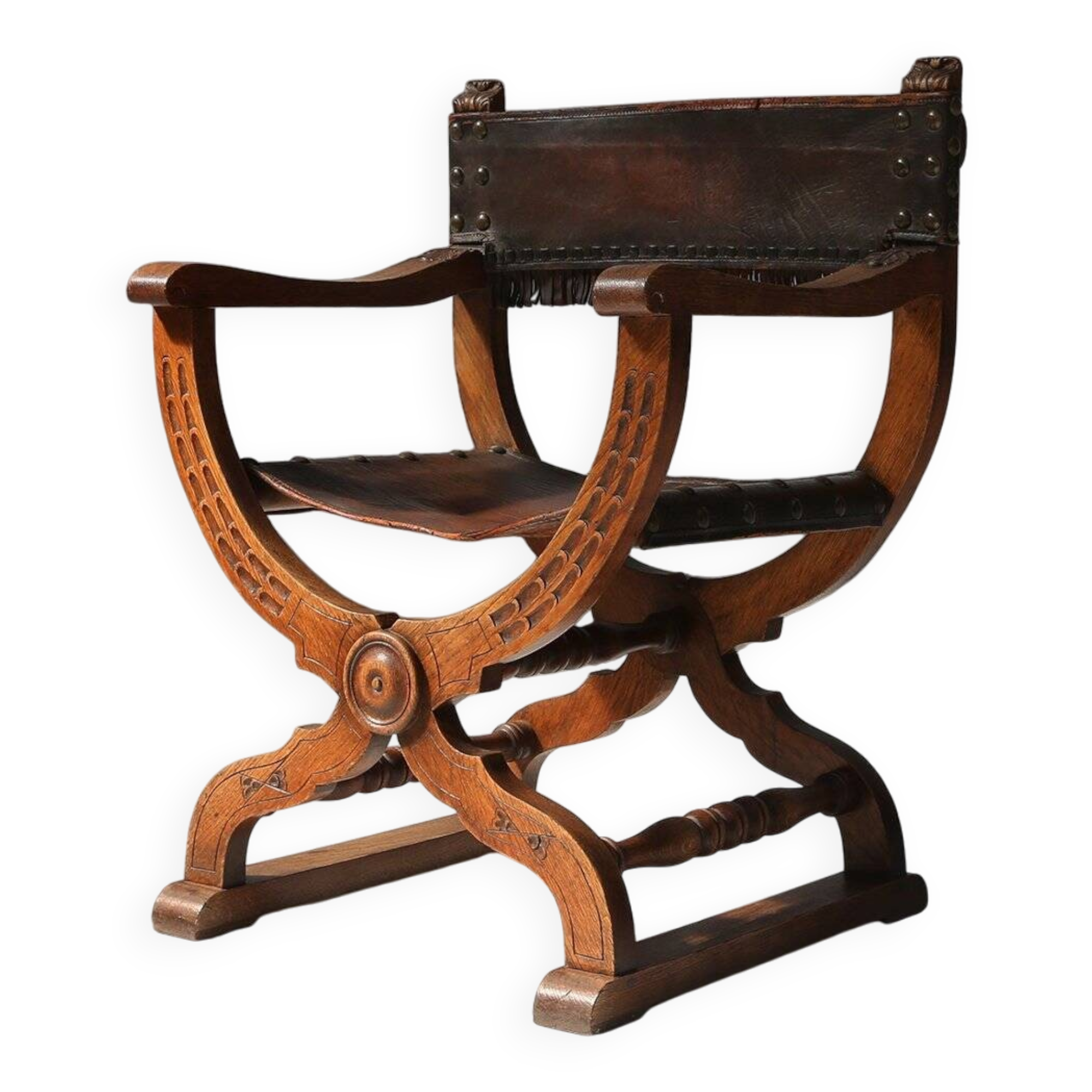 Antique Neo-Renaissance Throne Chair, France 1890s