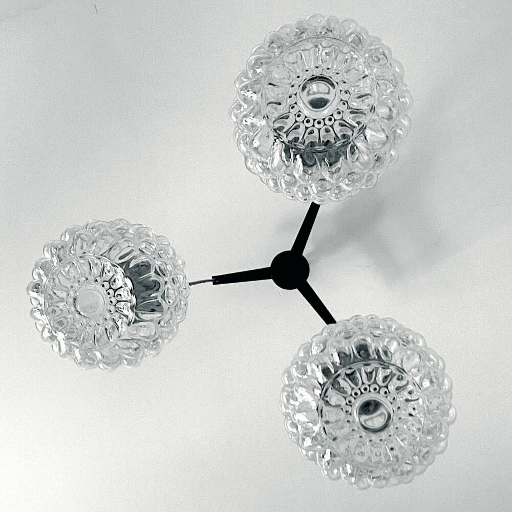 German 1960s cascading pendant by Hustadt Leuchten