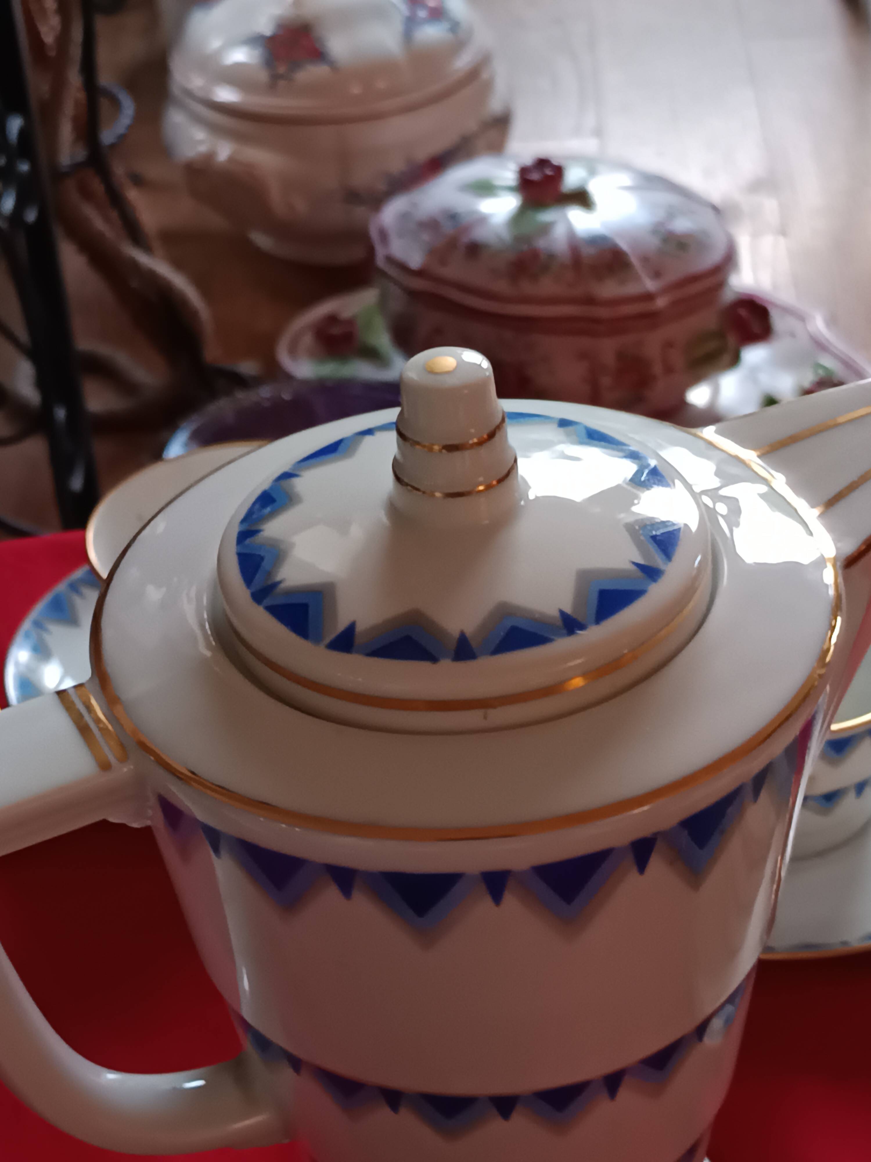 Art Deco coffee service Limoges attributed to Bétoule Legrand & Cie 1928