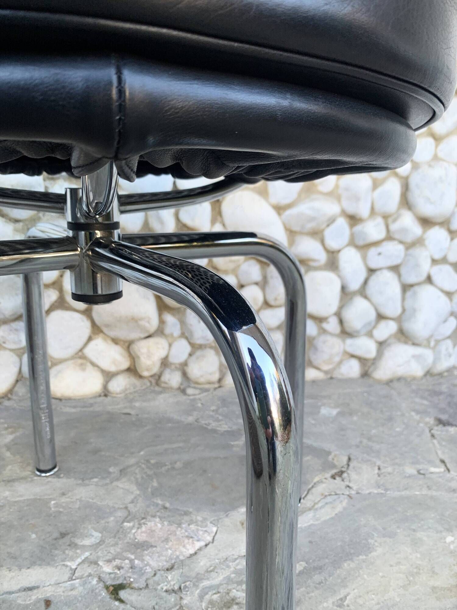 LC8 stool by Charlotte Perriand and Le Corbusier for Cassina, 1970-80