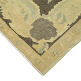 1970s handwoven decorative anatolian beige carpet 131 cm x 234 cm