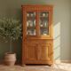 Armoire ancienne en noyer avec portes et tiroirs en verre, France, 18ème s