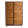 Vintage 1950s wardrobe with sliding wooden doors.
