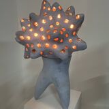 Ceramic lamp by agnes debizet. contemporary ceramist.