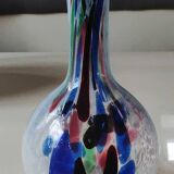 Speckled Blown Art Glass Ball Vase