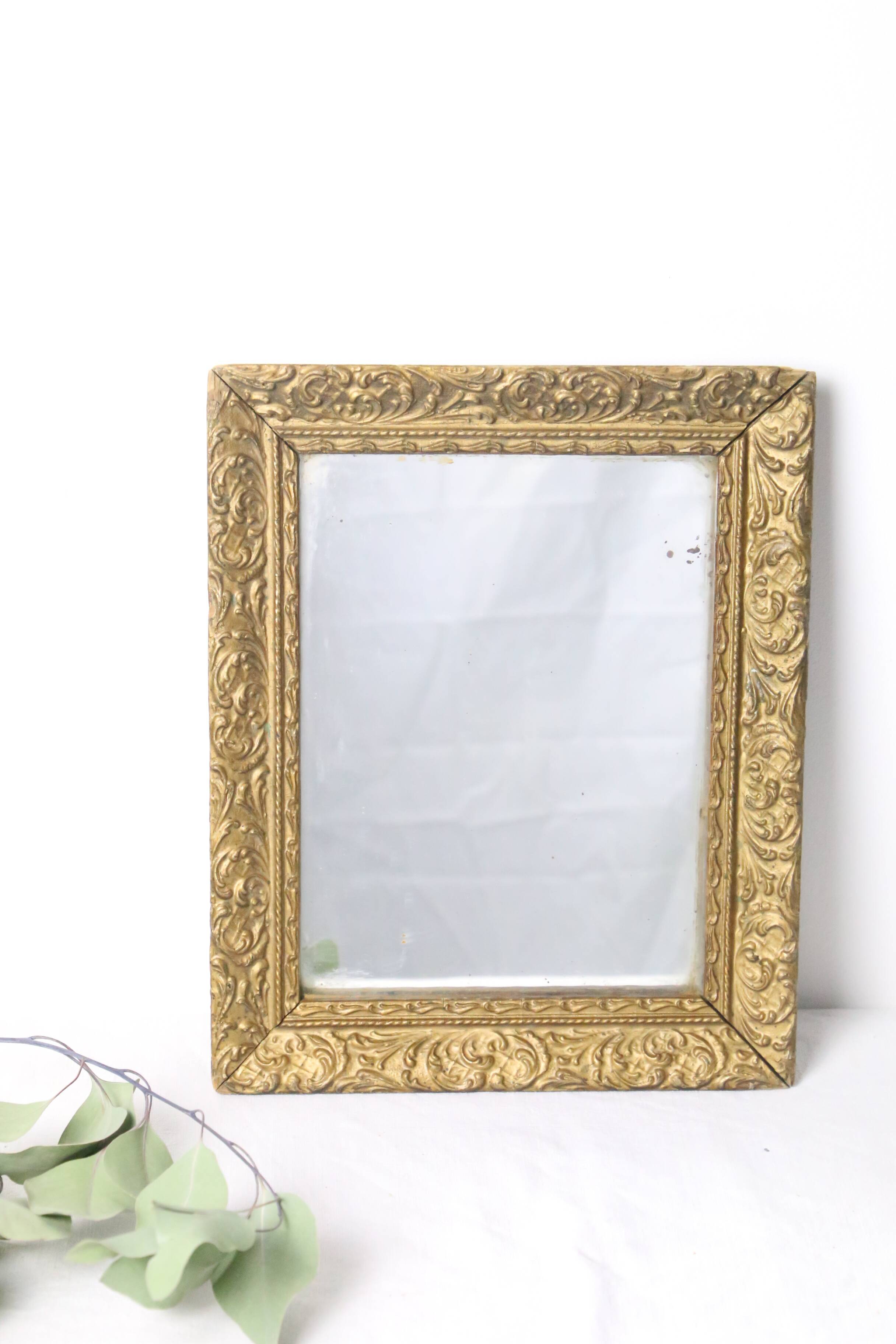 Gilded wooden mirror, 19th century