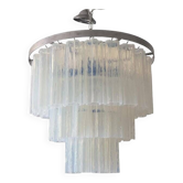 Lustre contemporain opalino murano glass « tronchi »