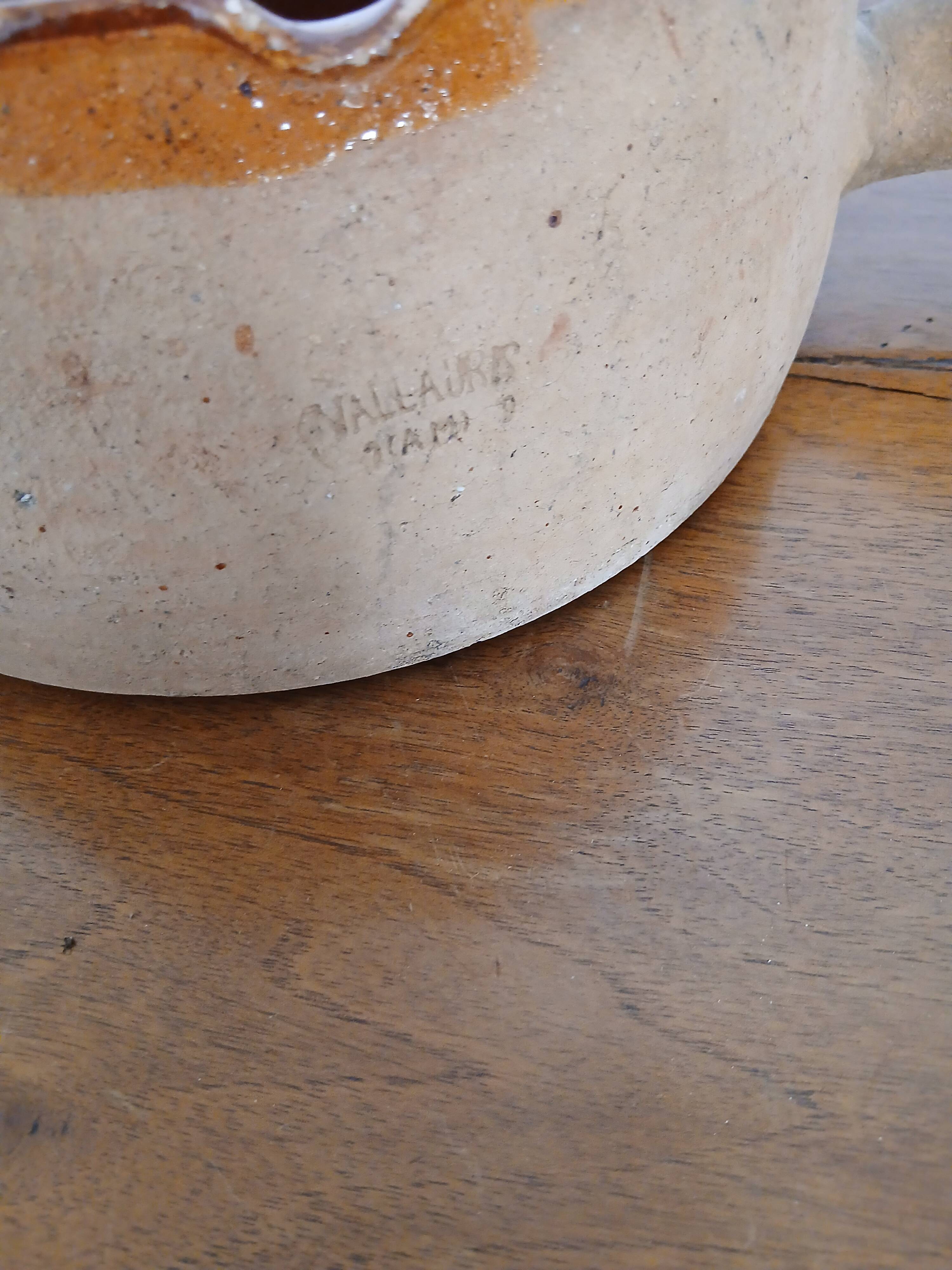 Antique Terracotta Pan from Vallauris