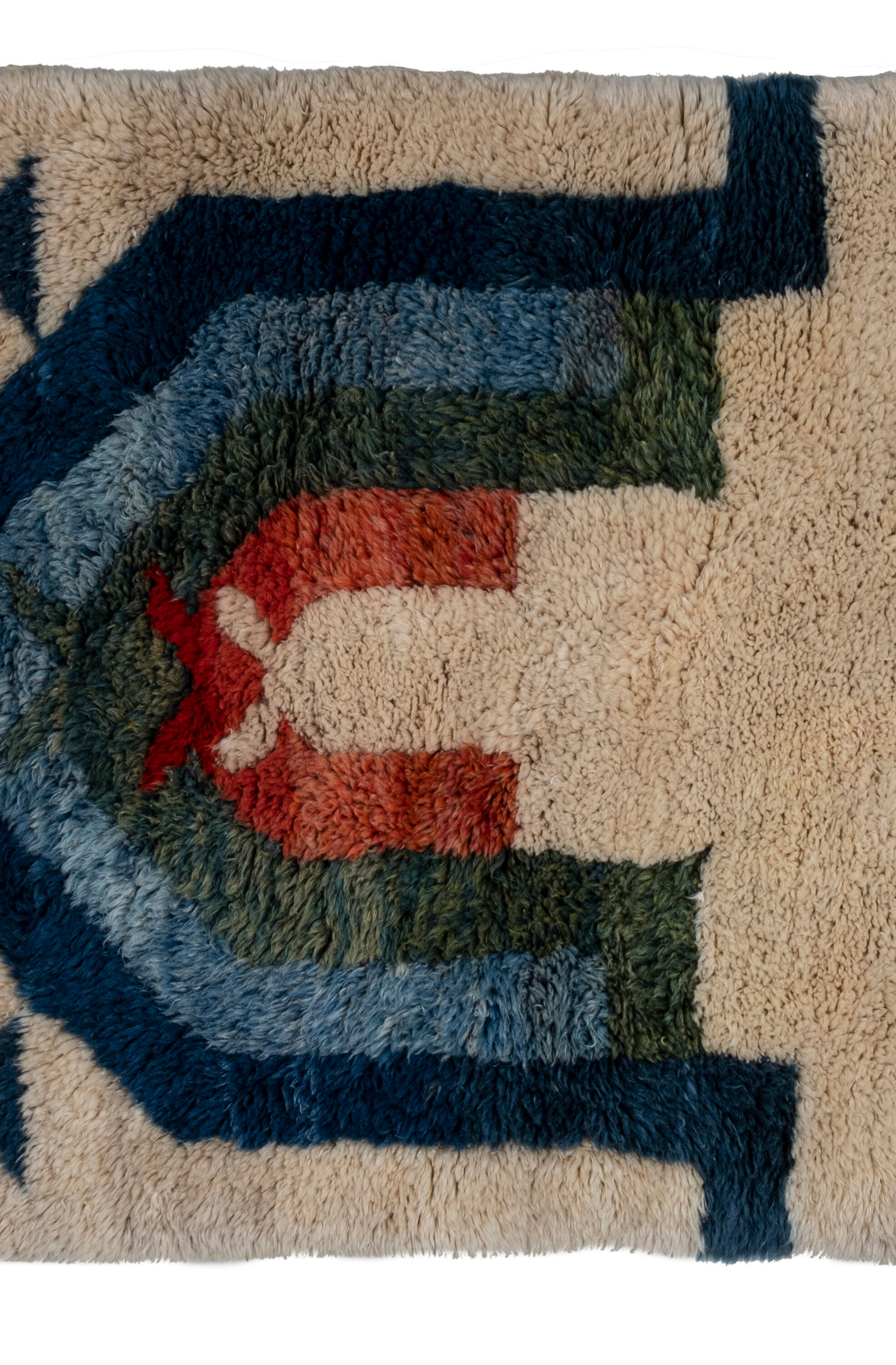 Vintage Turkish Mohair Tulu Rug 125 x 180 cm