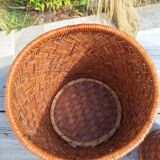 Pair of rattan planters