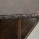 Antique wooden English rotating book table/side table from the 19th century