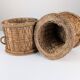 Rustic Pair of Spanish Andalusian Woven Esparto Baskets 1960s