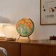 Globe vintage 1975 terrestre verre tripode doré Taride - 32 cm