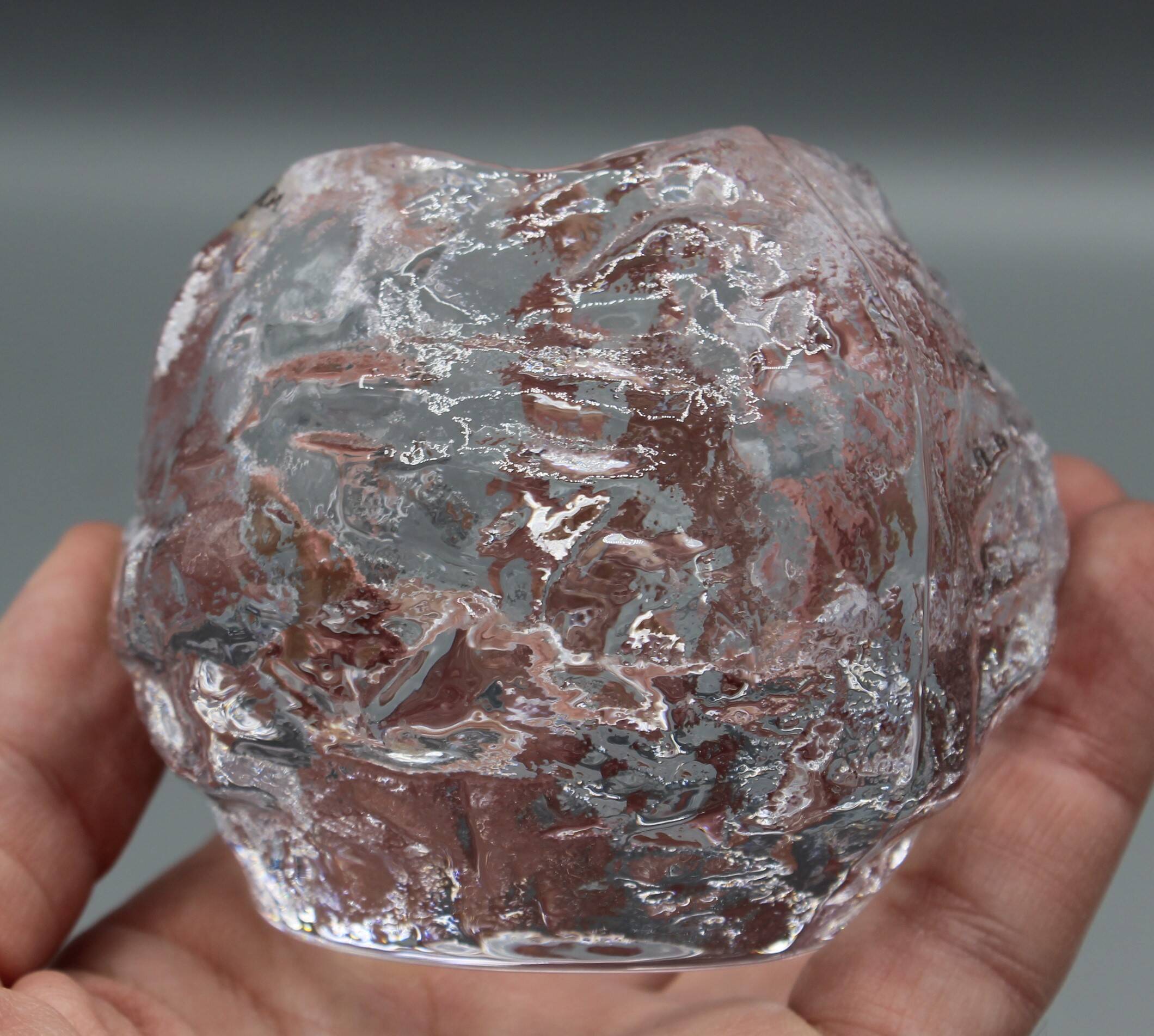 Beautiful snow globe candle holder - scandinavian design - kosta boda