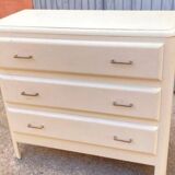 Vintage 1960 pink restored chest of drawers