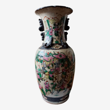 Vase Nankin Chine XIX ème en porcelaine