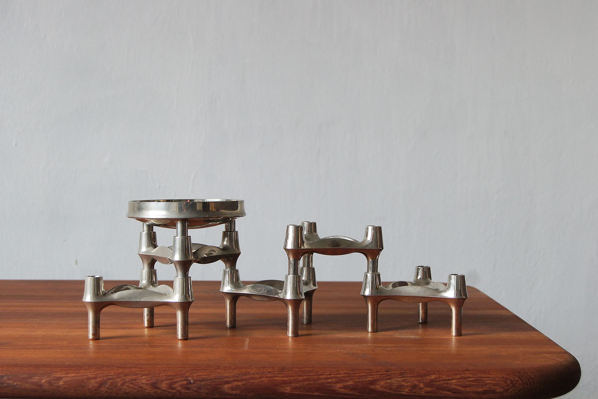 Mid-Century Candleholders by Fritz Nagel & C. Stoff, 1960s, Set of 5