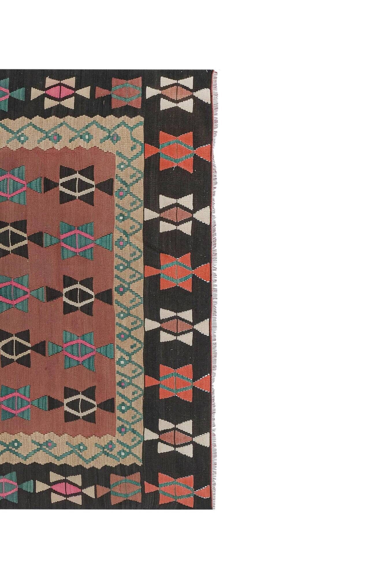 Vintage Turkish kilim, handwoven, 177x280 cm.
