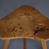 Tabouret rustique chinois en bois d'orme