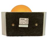 Pair of Space Age eyeball orange lamps by Massive Belgium