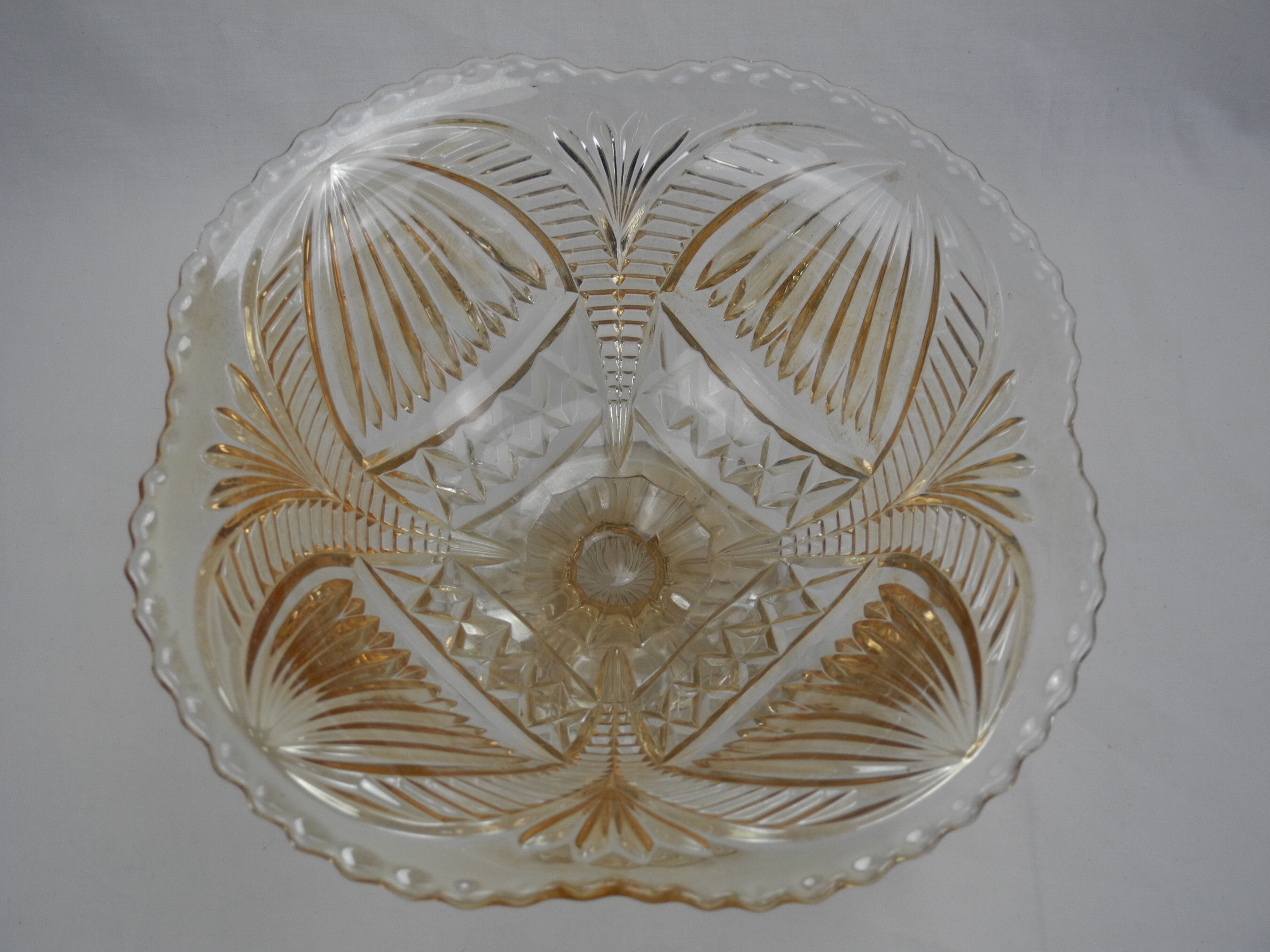 Czechoslovakia crystal cup vintage deco crystal cup czechoslovakia kristall