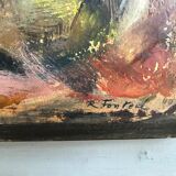 Tableau abstrait par Robert Fontené (1892-1980)