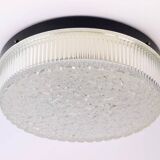 Atomic Age Glass Ceiling Light by Wila