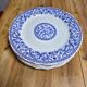 Flat plates Gien with blue patterns in perfect condition.