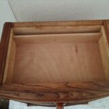 Art deco bedside table top marble door on the left