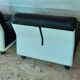 set of 4 armchairs in leather model Amanta by Mario Bellini for B&B Italia 1970