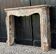 Louis XV style fireplace in grey Ardennes marble, circa 1900.