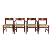 Hans Wegner dining chairs x4. Carl Hansen, Denmark. 1962