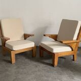 Paire de fauteuils vintage