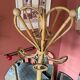 Rattan coat rack