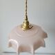 Pink opaline pendant light