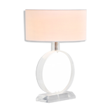 Lampe circulaire lucite vintage