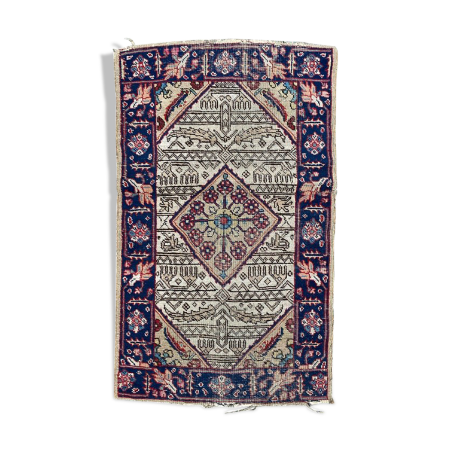 Antique Tabriz carpet 126x76cm