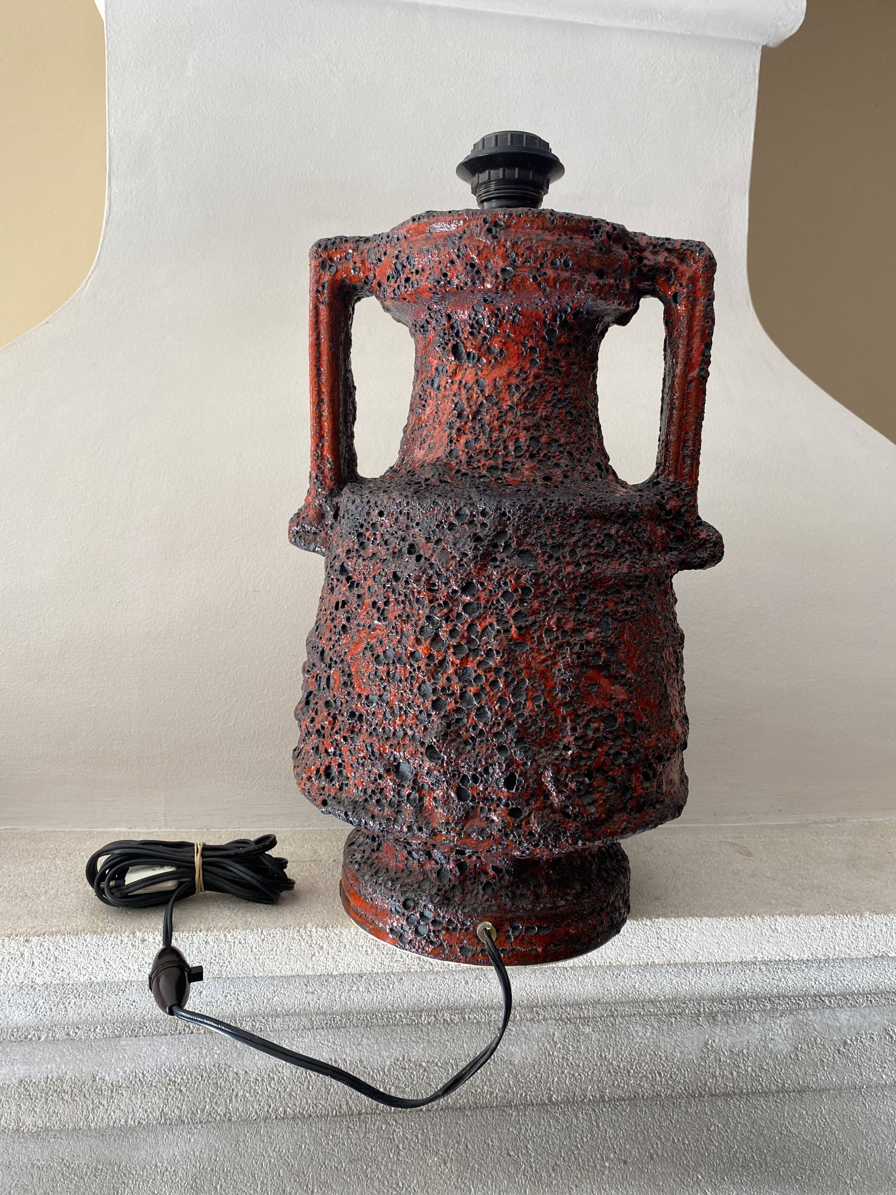 Large designer lamp base West Germany