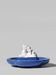Gabriel Burmeister White Deer Art Deco Ceramic Bowl, 1930s