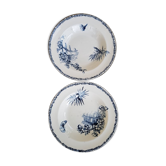 Set of 2 plates dépôt de porcelaines & faïences