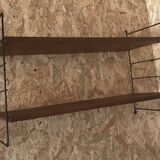 Vintage two-tier wall shelf string