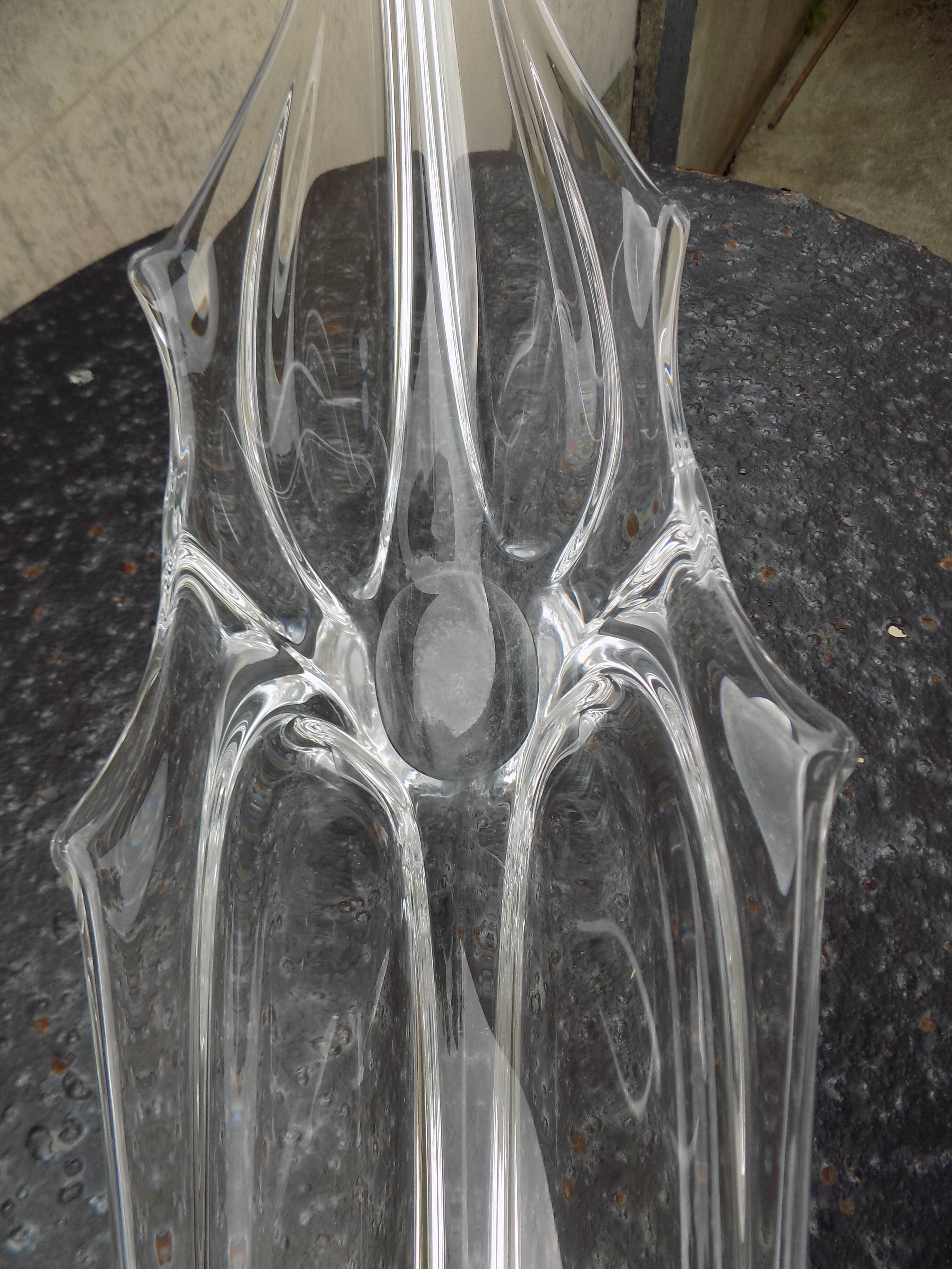 Art Vannes crystal fruit bowl