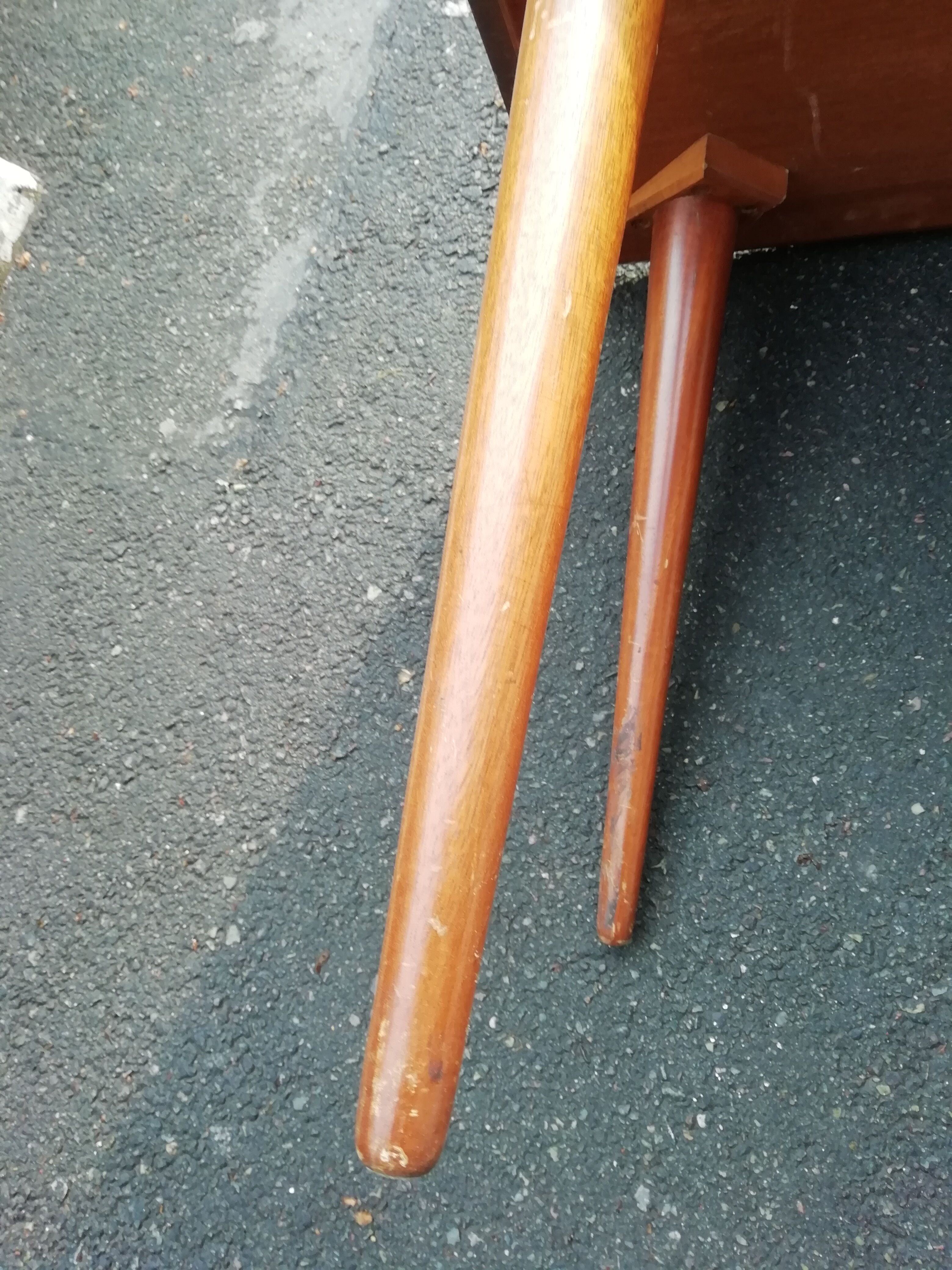 Scandinavian compass foot coffee table