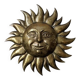 Vintage brass wall sun, handcrafted, alternative decor