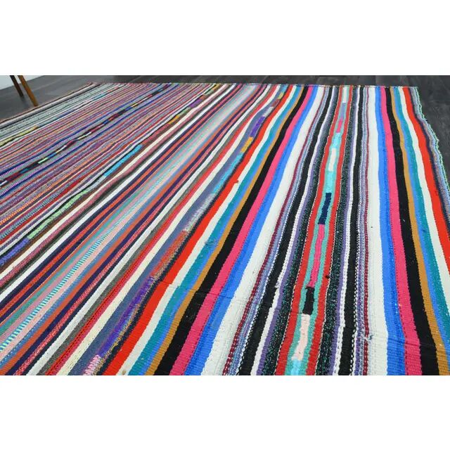 Vintage Turkish Oushak Handmade Wool & Cotton Purple Rug 264x368