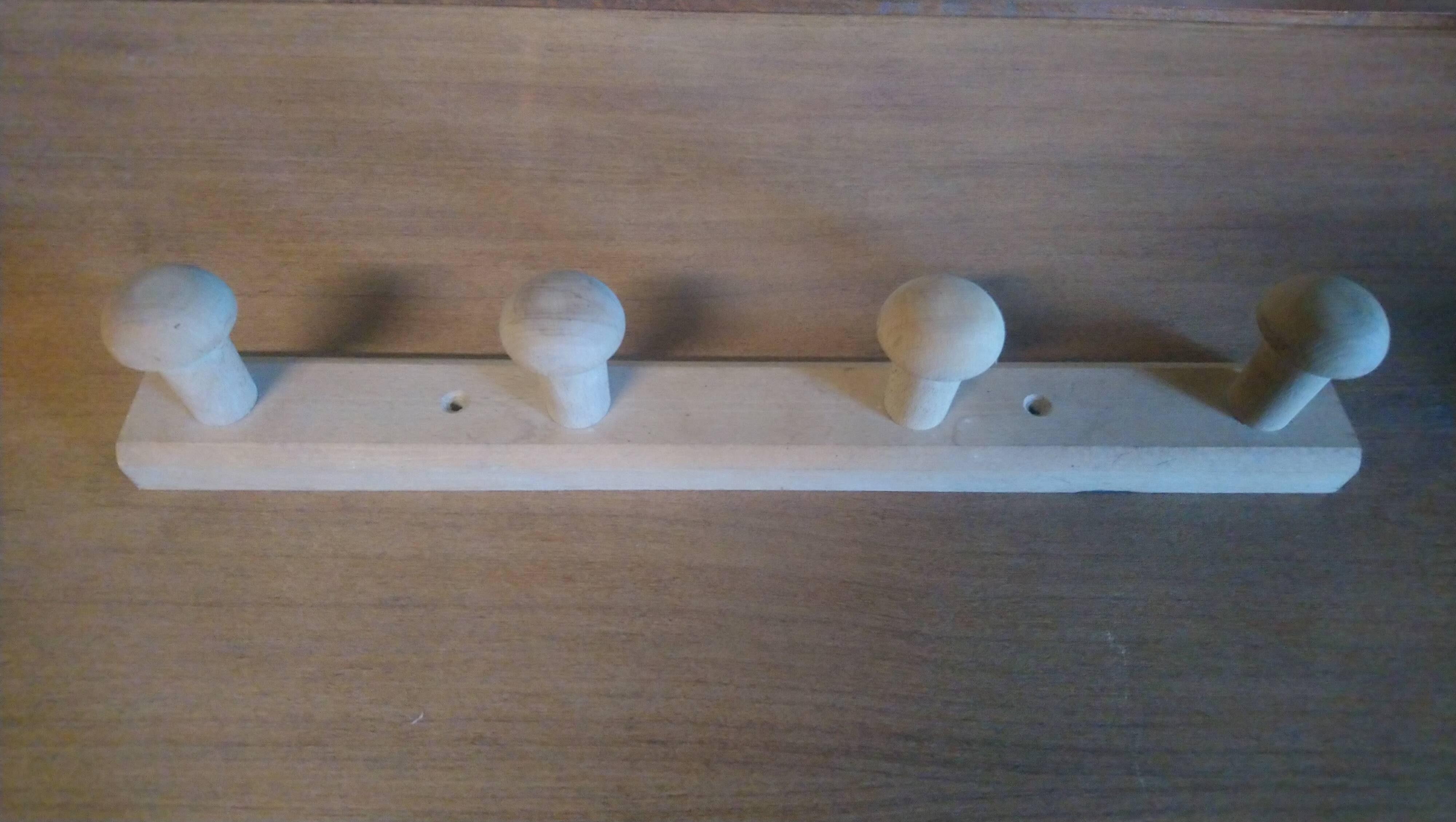 Beech wall coat rack