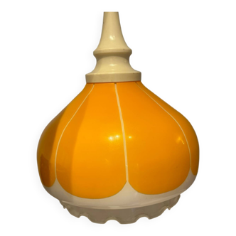 Vintage orange opaline pendant light