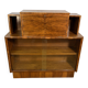 Art Deco Vintage 1930s Burr Walnut Bureau Display Cabinet Fall Front