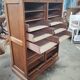 Double curtain cabinet in oak "notary's furniture"