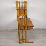 Vintage pine shelf desk